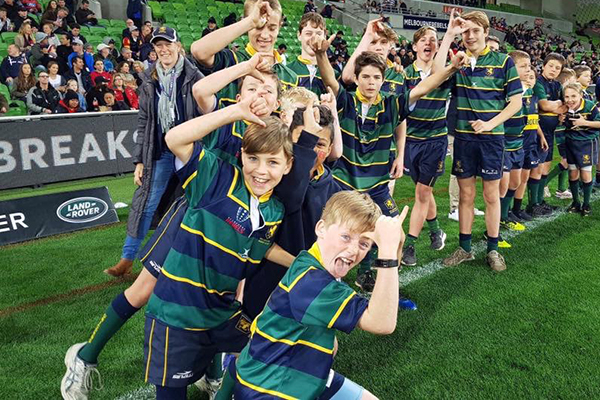 Melbourne Rugby Club Junior Coordinator Michelle Iezzi at AAMI Park